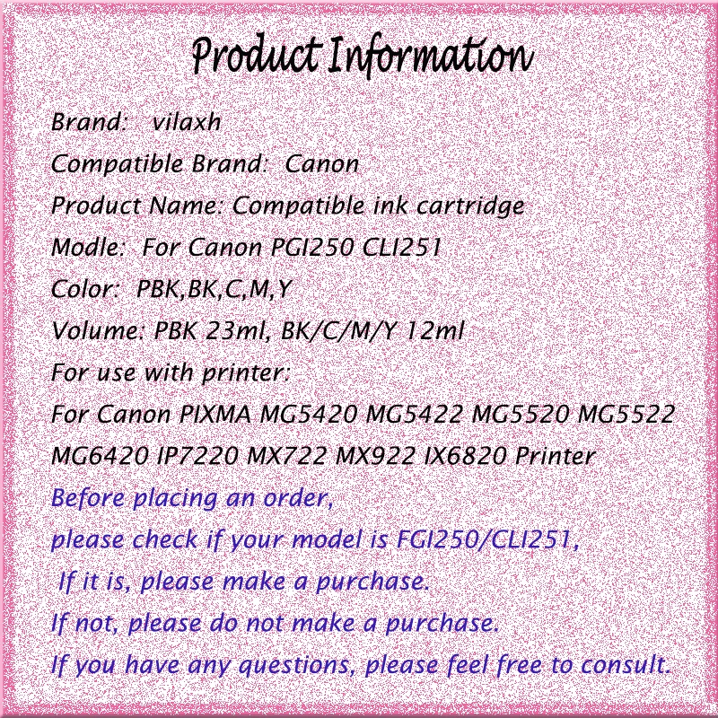 Картридж для принтера canon PIXMA MG5420 MG5422 MG5520 MG5522 MG6420 IP7220 MX722 MX922 IX6820