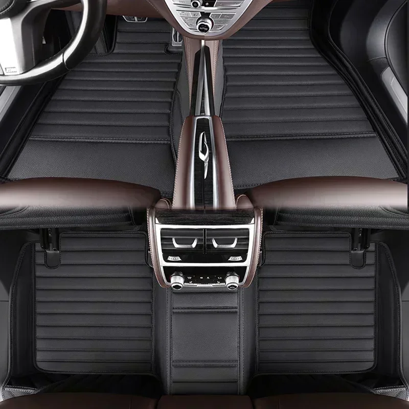 Из искусственной кожи полное покрытие под заказ автомобильные коврики для Ford S-Max