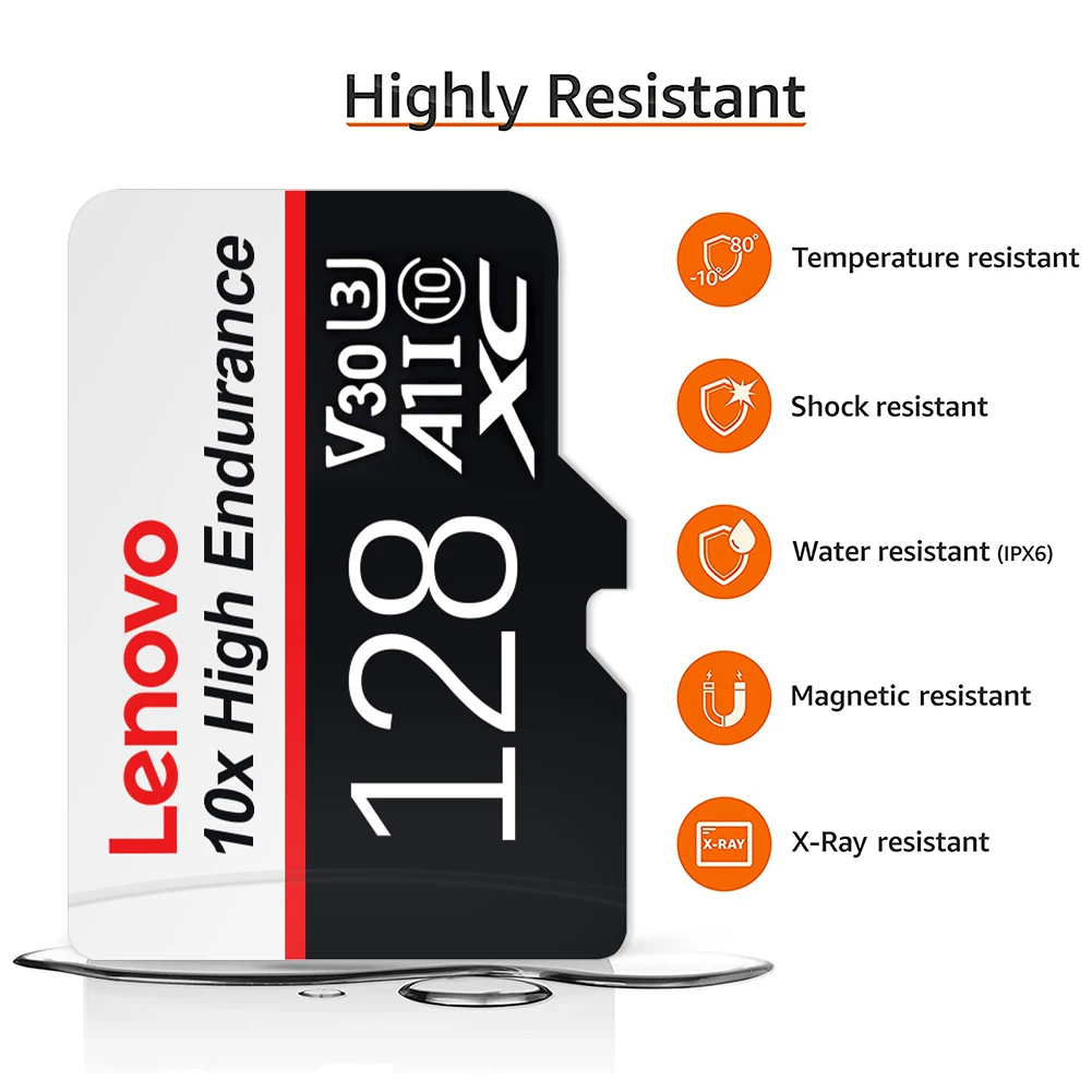 Карта памяти Lenovo 2TB U3 1 ТБ 512 ГБ Micro TF SD-карта 128 256 V30 4K Full HD