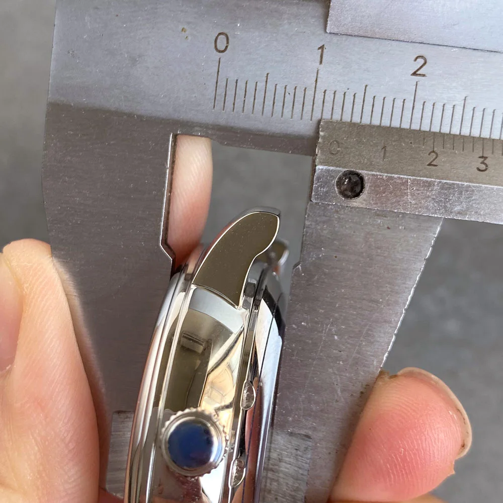 Корпус часов из нержавеющей стали 40 мм серебристый полированный сапфировое