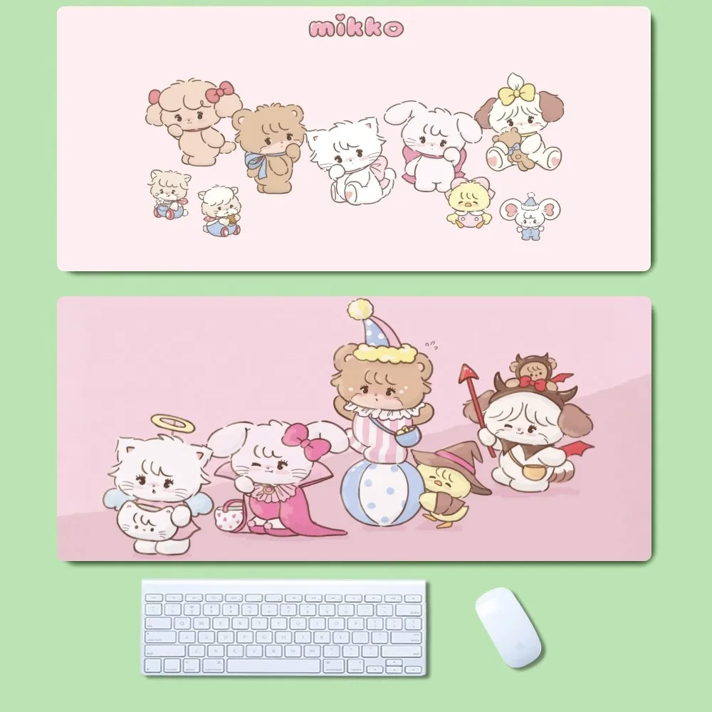 Симпатичный коврик для мыши Mikko нескользящий утолщенный большой письма офиса