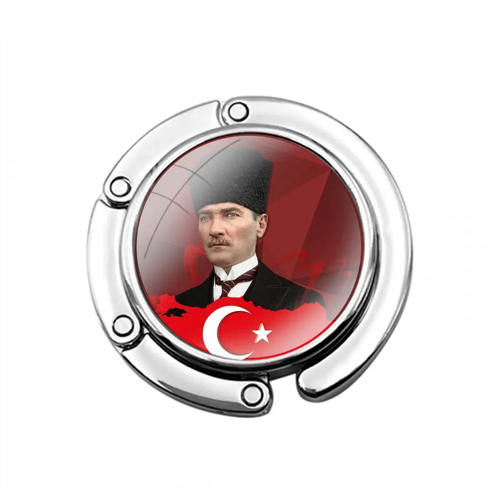 Турецкий Mustafa KemalAtaturk складной крючок для женского стола сумка хранения