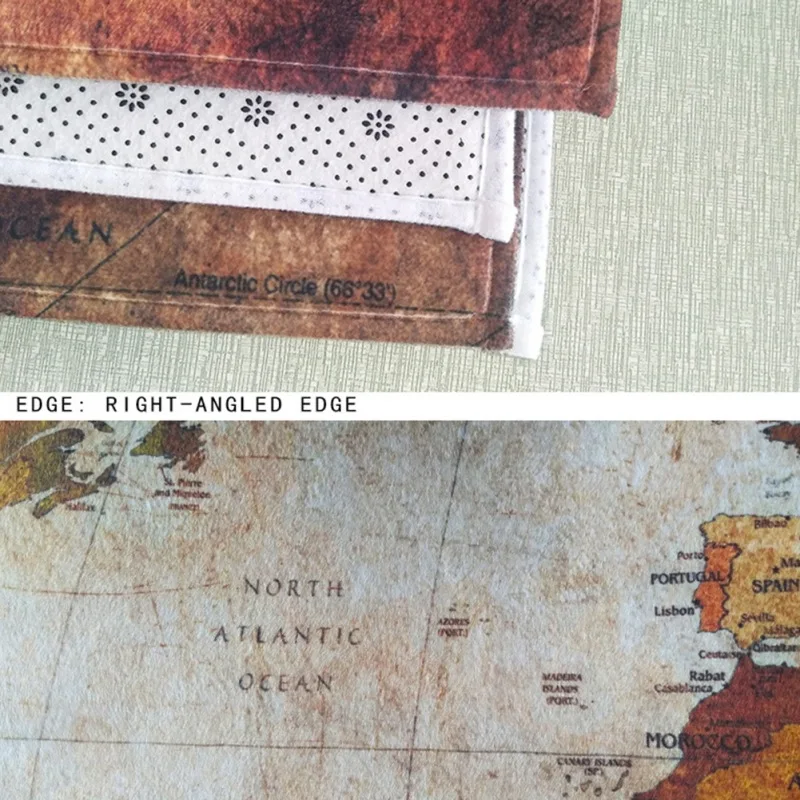 Коврик для пола в помещении с деревянным узором ультратонкий нескользящий