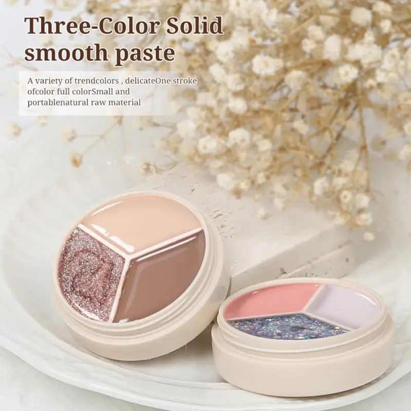 

Three-color Solid Cream Nail Gel Canned Mousse Semi-Permanent Soak Off UV Varnish Gel Nail Art Design Nail Polish TSLM1