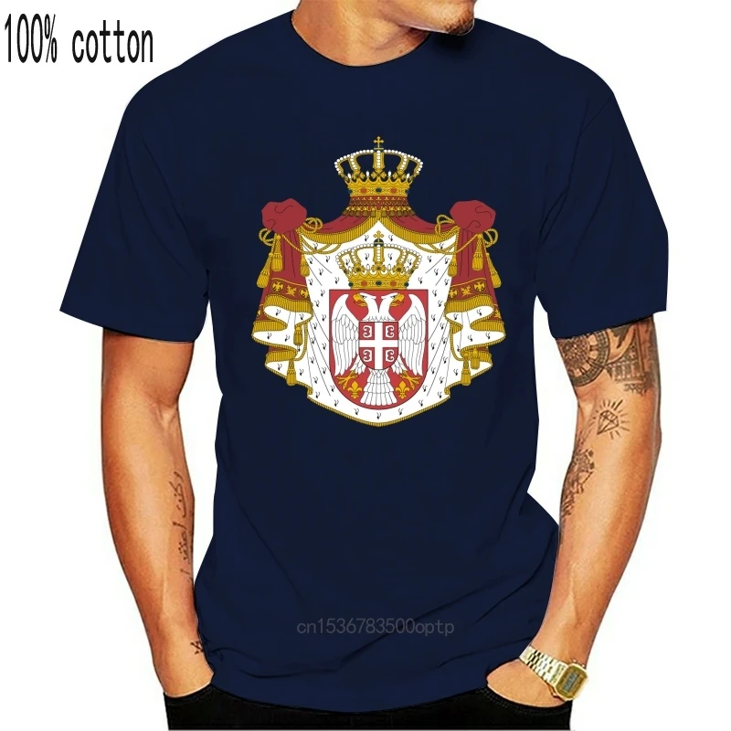 Мужская одежда футболка с гербом Сербии флагом сербского оружия все размеры