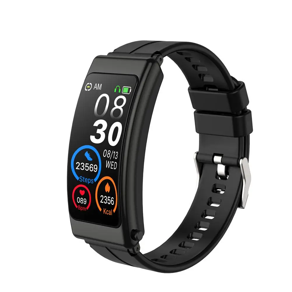 

K13 Smartwatch Headset Touch Screen Bluetooth-compatible Earphone Pedometer Fitness Sports Heart Rate Monitor Smart Bracelet