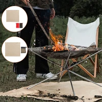 outdoor camping fireproof cloth heat insulation pad flame retardant high temperature resistant glass fiber flame retardant cloth