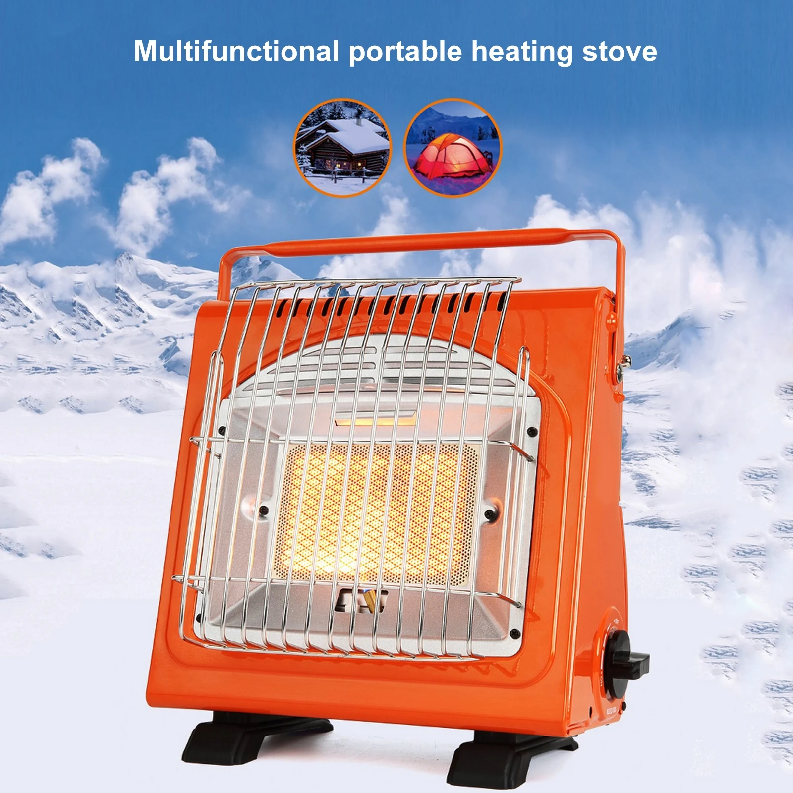 Outdoor Camping Heating Gas Stove Multifunctional Portable Gas Heater Winter Warmer Camping Stove Tent Heated Burner