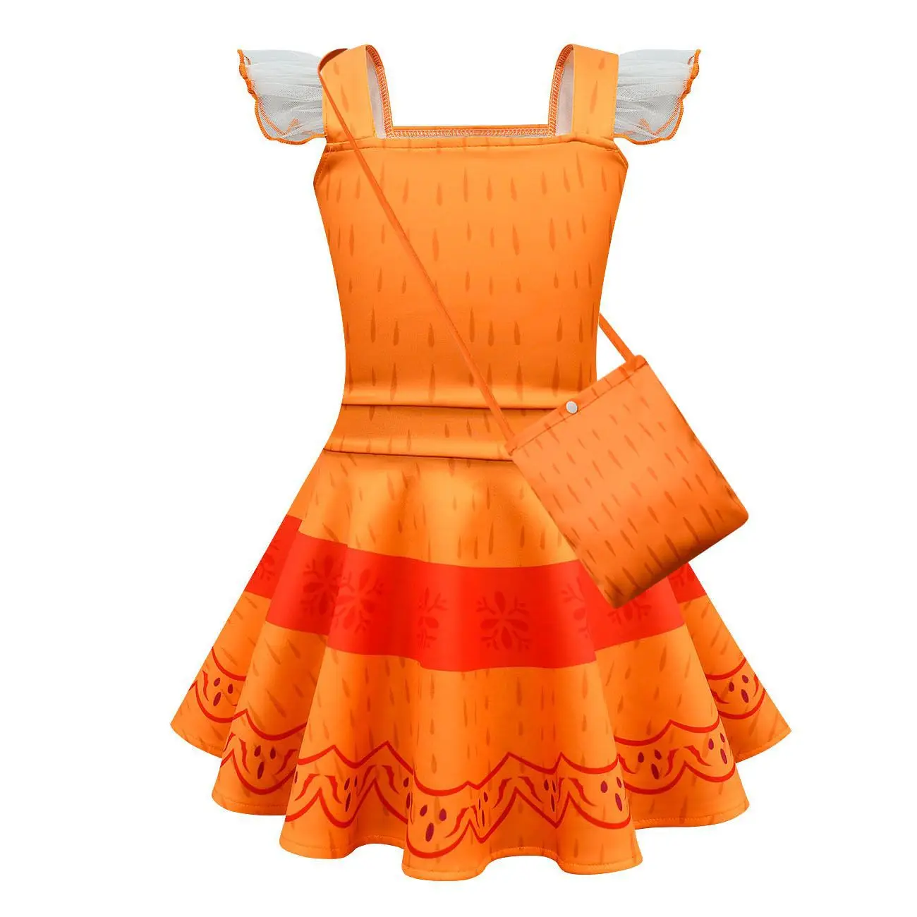 Детское летнее платье для девочек принцессы с короткими рукавами и оборками по