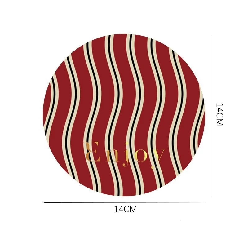 

Винтажные круглые подставки Love из полиэстера