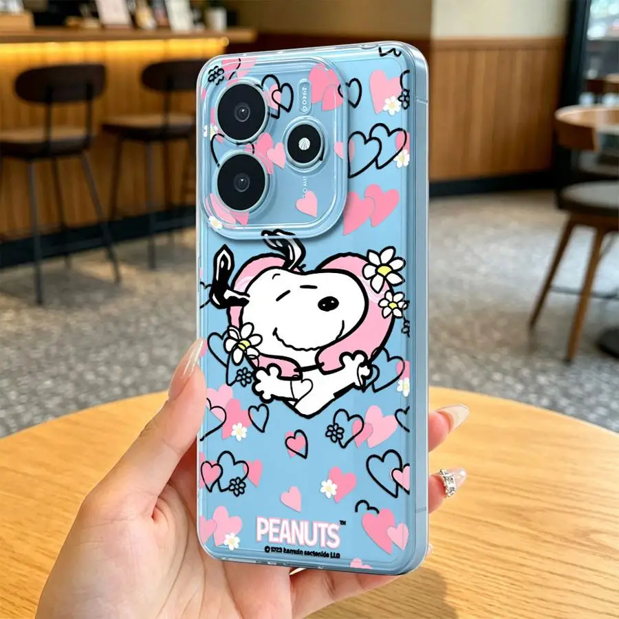 Фото Чехол для Xiaomi Redmi Note 15 14 Pro Plus A4 11S 9 10 12S 15Pro Note 13 14C 12 13C 11, мягкий чехол для телефона с милым мультяшным рисунком S-noopy №3