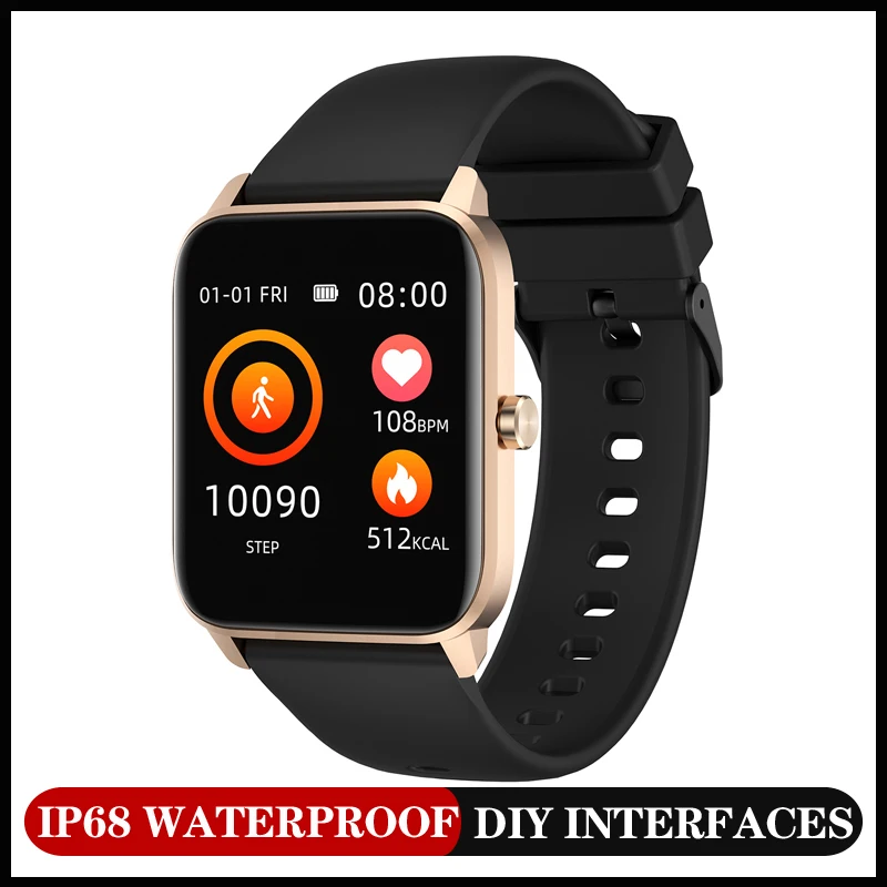 

VBDK KW22 Smart Watch Men Women Heart Rate Blood PressureFull Touch IP68 Waterproof Sport Smartwatch 2021 PK P8plus P8 Y68