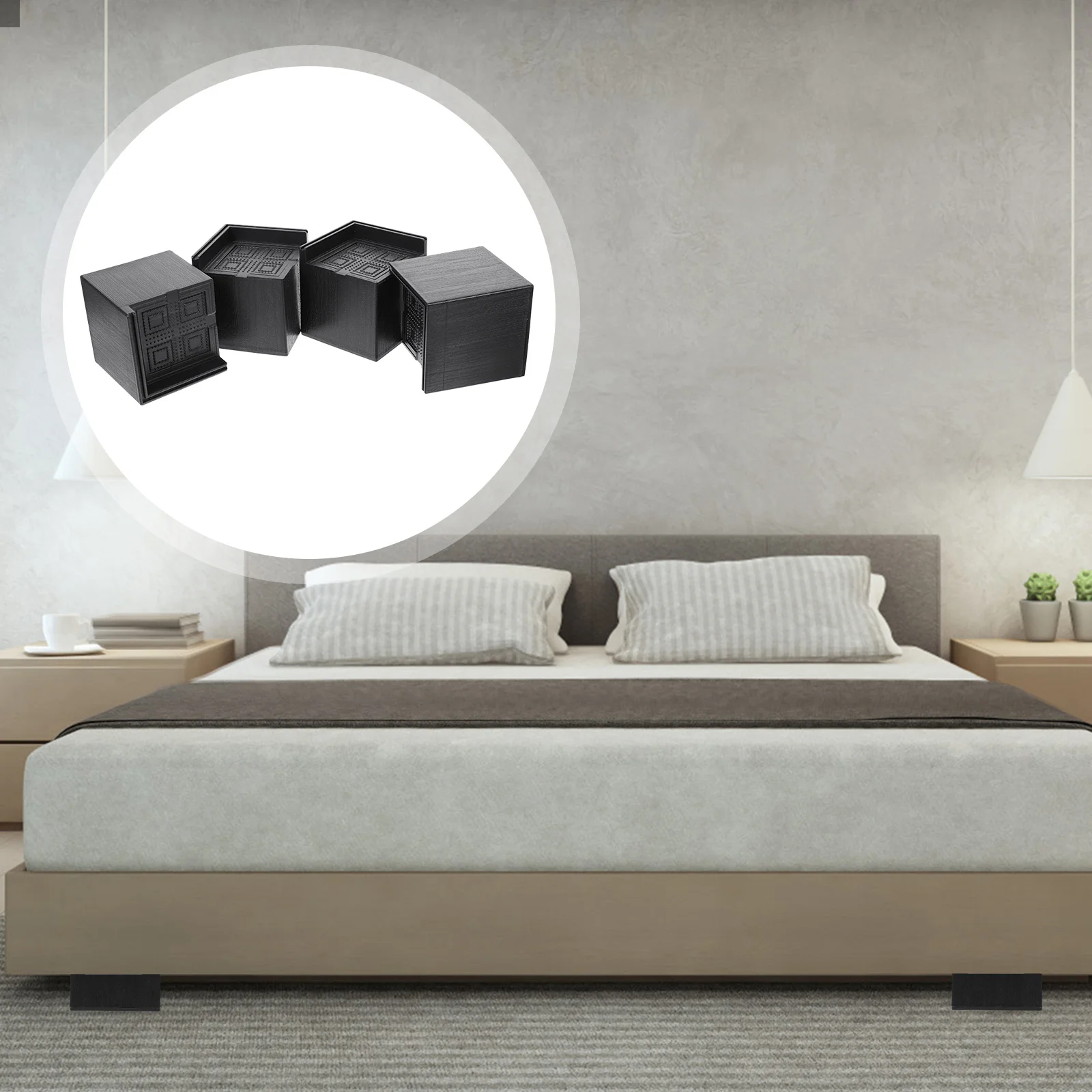 

Heightening Pads Fridge Riser Home Furniture Foot Cushion Bed Lifts Risers Rubber Lifter