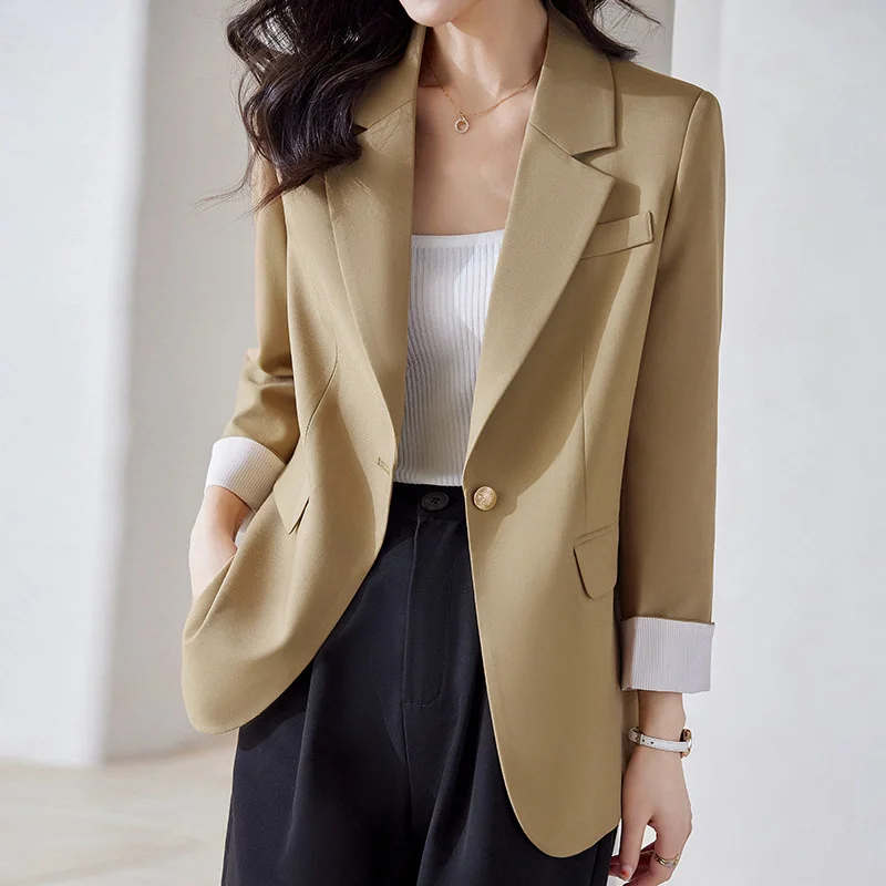 #5243 весенние женские блейзеры и куртки элегантная верхняя одежда офисный Блейзер