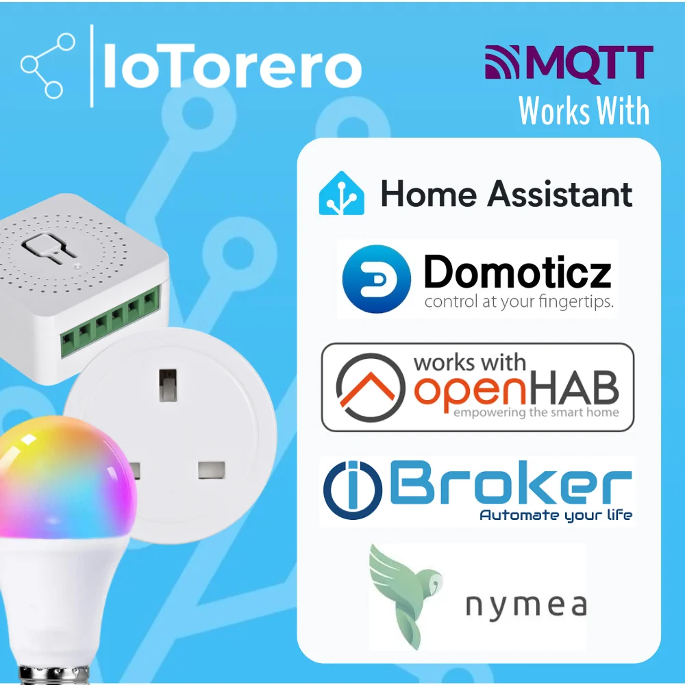 Фото Светодиодная лампа IoTorero Tasmota Matter ESP32C3 MQTT 2 упаковки GU10 RGBCCT работает с домашним помощником №3