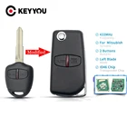 KEYYOU 23 кнопочный модифицированный Автомобильный ключ дистанционного управления для MITSUBISHI Outlander Pajero Triton ASX Lancer Shogun MIT8 MIT11 Blade 433 МГц