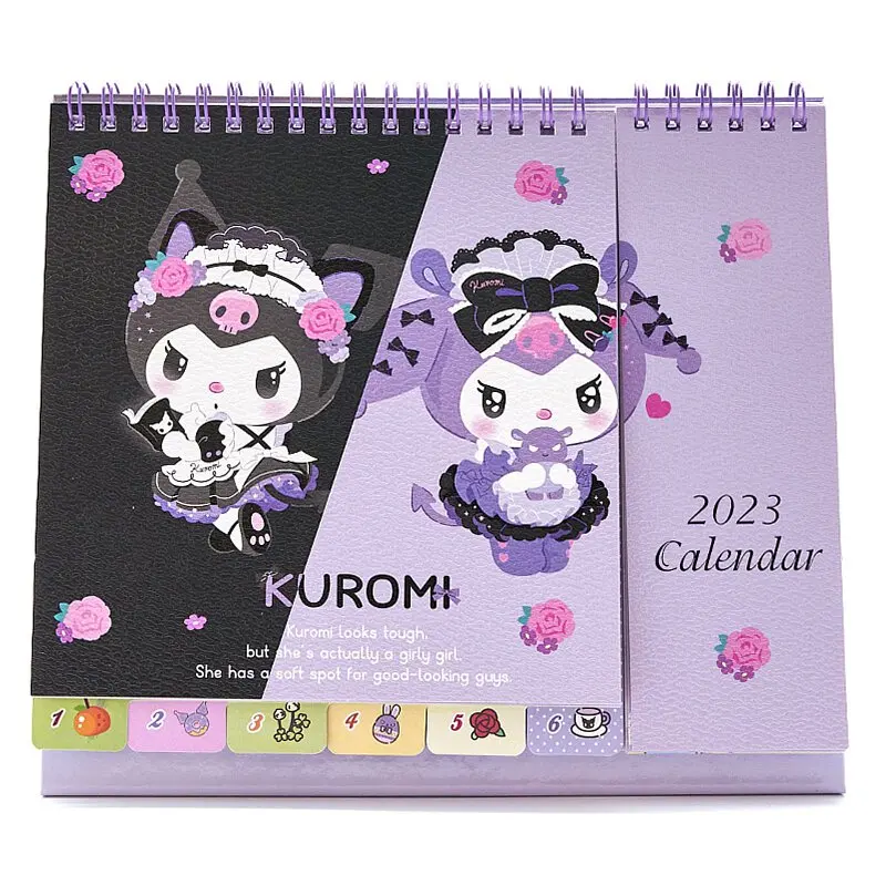 

2023 календарь, настольный календарь Sanrio Limited Kuromi Mymelody Cinnamoroll Badbadtz-Keroppi аниме Мультяшные Игрушки для девочек подарок