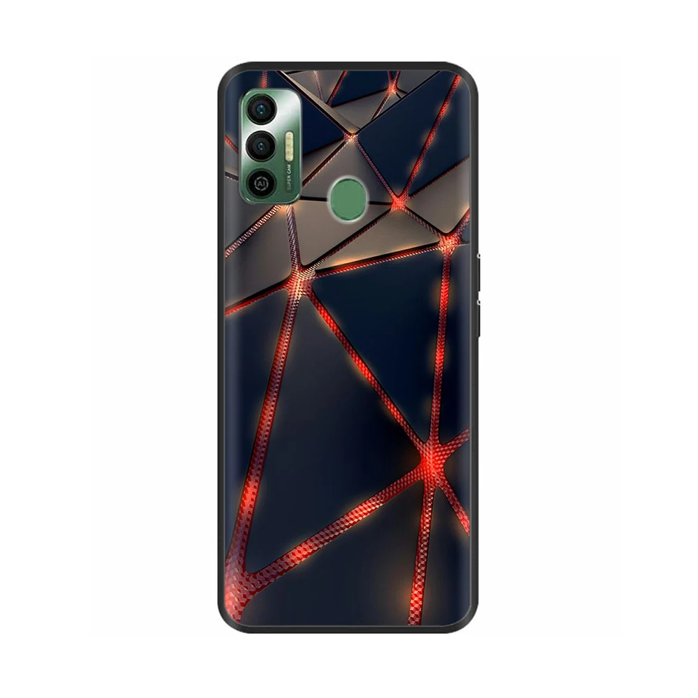 Чехол для Tecno Spark 7 Симпатичный мягкий чехол из ТПУ 6 Go Силиконовый противоударный