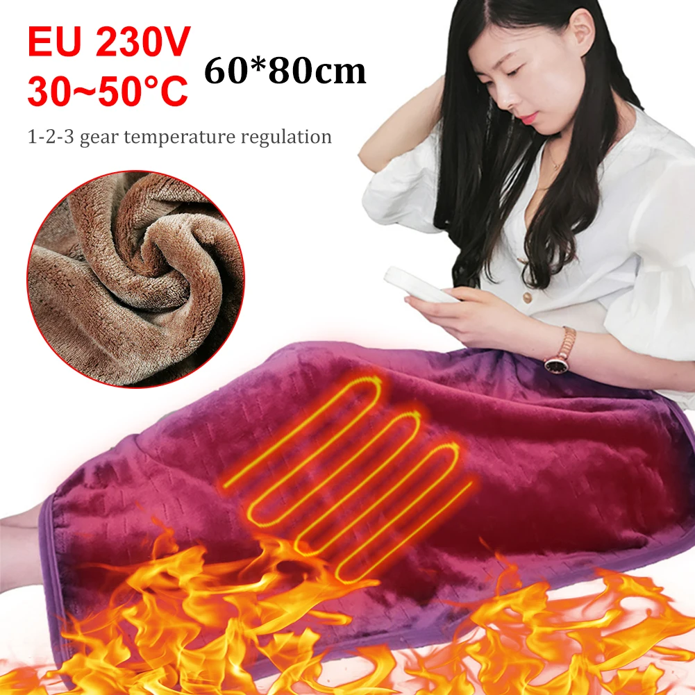 

Electric Blanket Heater Blanket Reversible Flannel Winter Warm 2 Heat Settings With Switch Pad