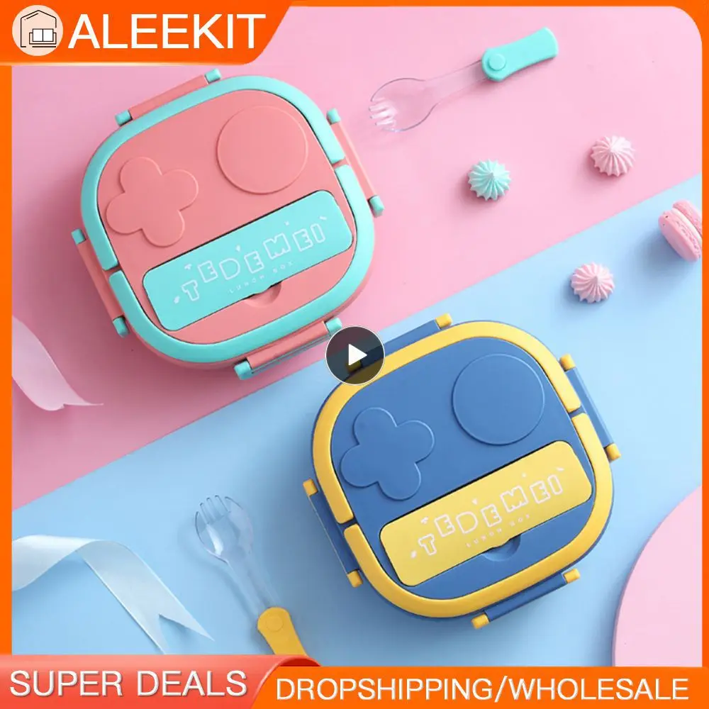 

Ланч-бокс Bento из нержавеющей стали, изолированный Ланч-бокс для детей, для маленьких девочек, металлические секции, герметичный Ланч-бокс