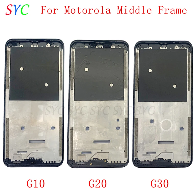 

Middle Frame Center Chassis Cover Housing For Motorola Moto G10 G20 G30 Phone Metal LCD Frame Repair Parts