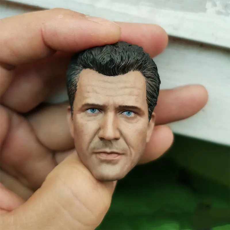 

1/6 Scale Mel Columcille Gerard Gibson Head Sculpt Lethal Weapon Male Soldier Head Carving Model Toy
