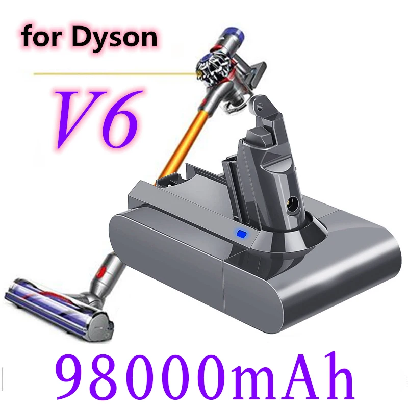 

Литий-ионный аккумулятор для пылесоса Dyson V6 DC58 DC59 DC61 DC62 DC74 SV09 SV07 SV03 2021-02, 98000, 21,6 мАч, 965874 в, 98 Ач