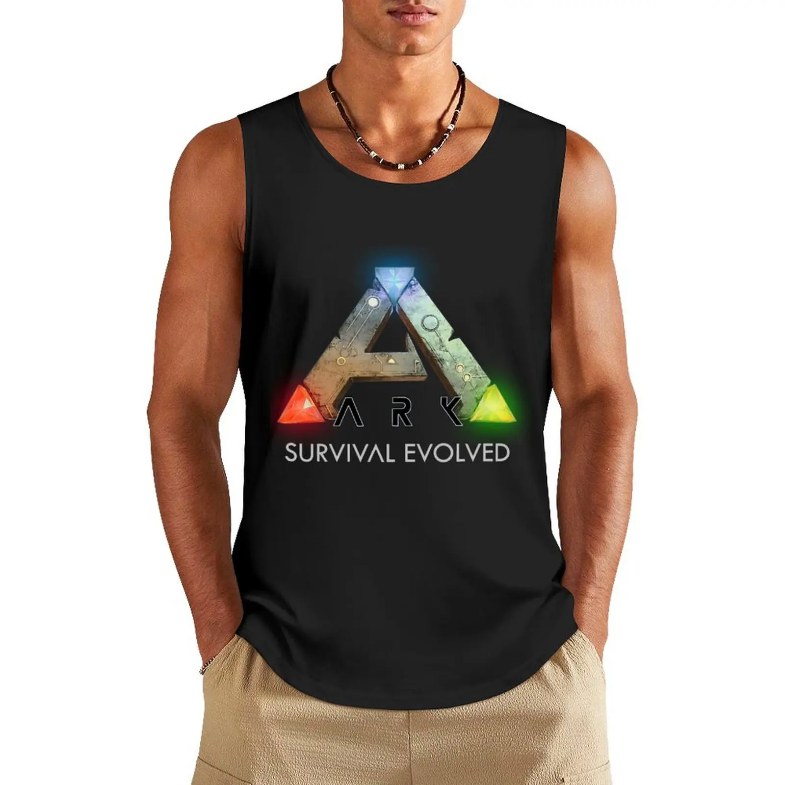 Ark Survival Evolved Tank Top аниме Мужская футболка без рукавов