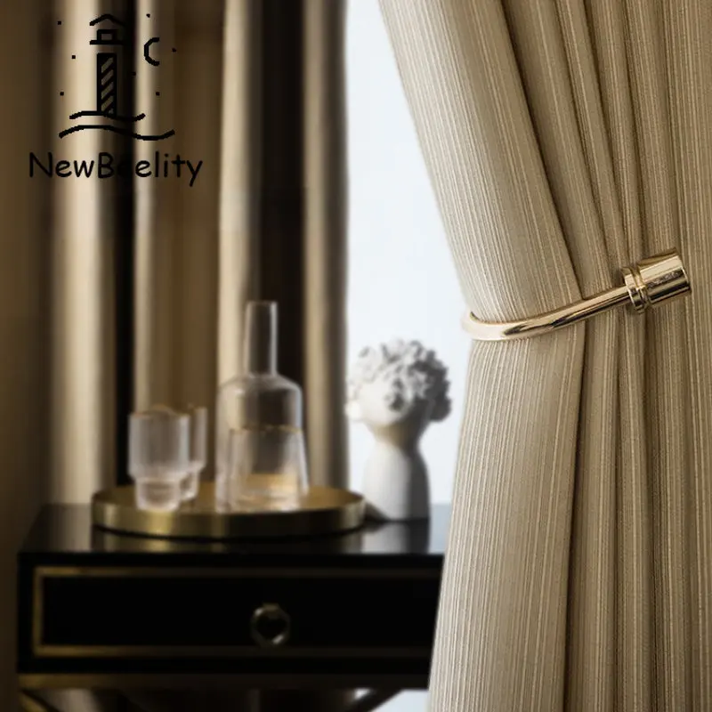 

American Curtains for Living Dining Room Bedroom Vintage Solid Color Blackout Light Luxury Curtains Window Kitchen Custom
