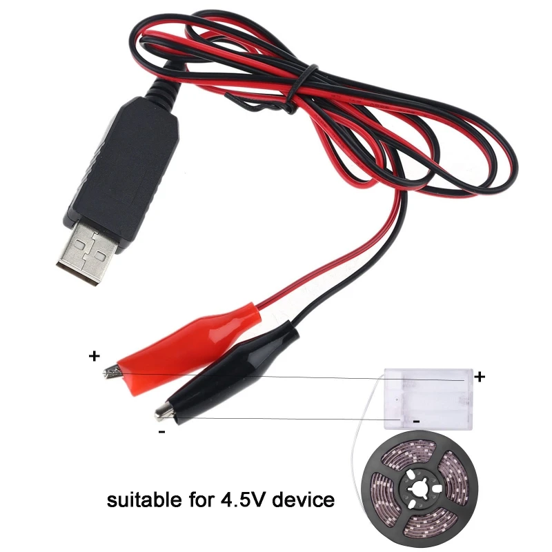 USB 5 В DC 4 в шнур питания LR3 LR6 LR14 LR20 сменный уничтожитель батареи 3 шт. 1 AA AAA C D батарея