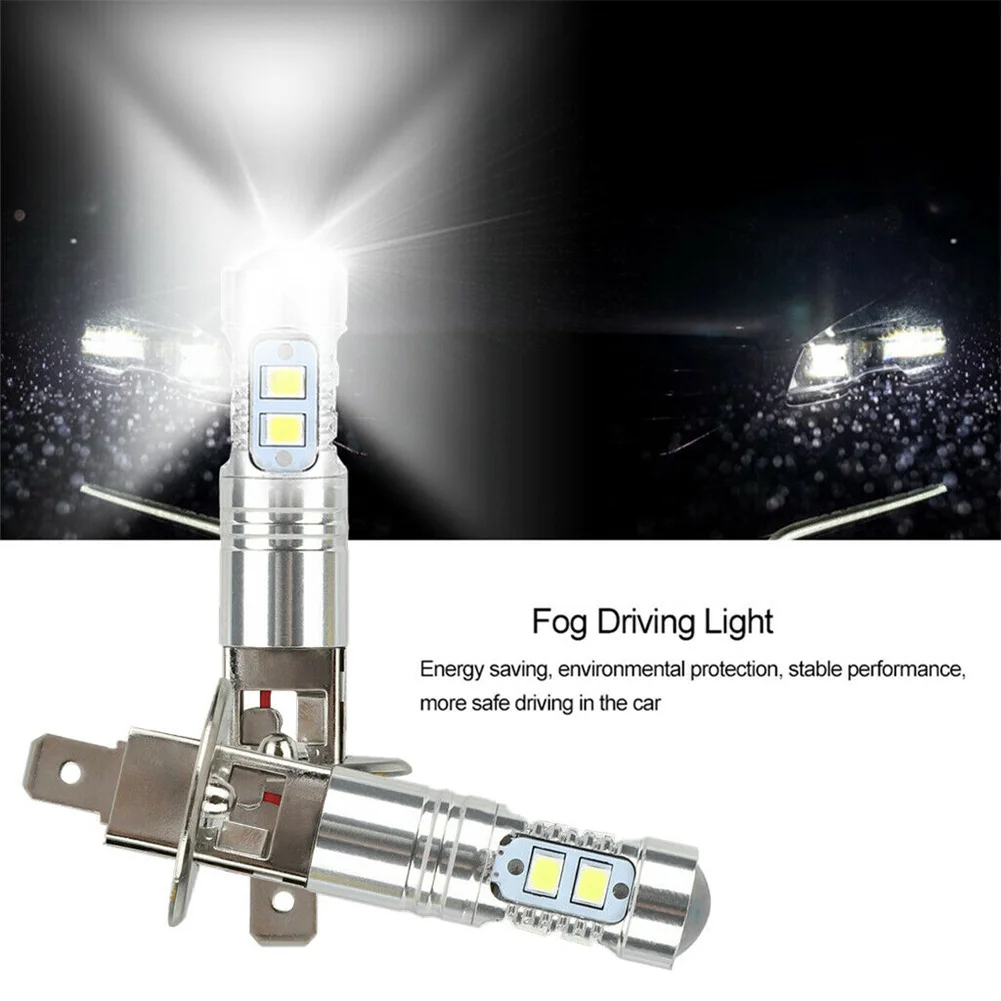 

2X H1 LED Car Fog Headlight KIT 200W High-Beam/Low Beam Bulbs White 6000K 1800LM 360°beam Angle For Daytime Running Light DRL