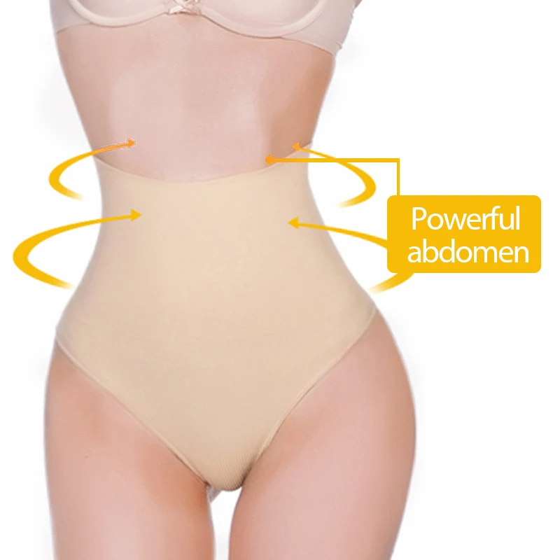 

Women's Sports Thong Underwear Seamless High-waist Pants Yoga Underwear Running Fitness Shaping T Pants Breathable Pants Tight