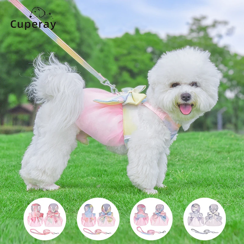 

Cute Pet Leash Dog Cat Harness,vest-type Adjustable Pet Chest Harness Small and Medium-sized Dog Leash Walking Leash Supplies