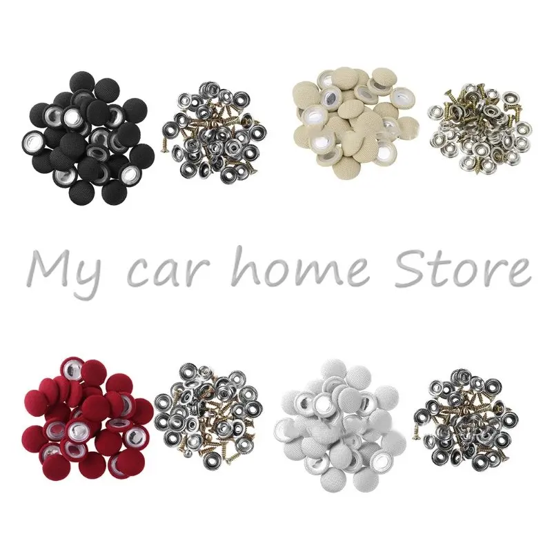 

30Pcs/Set Car Roof Kit Snap Rivets Retainer Repair Button Universal Auto Roof Snap Pins for Interior Ceiling Fixing Buckle Screw