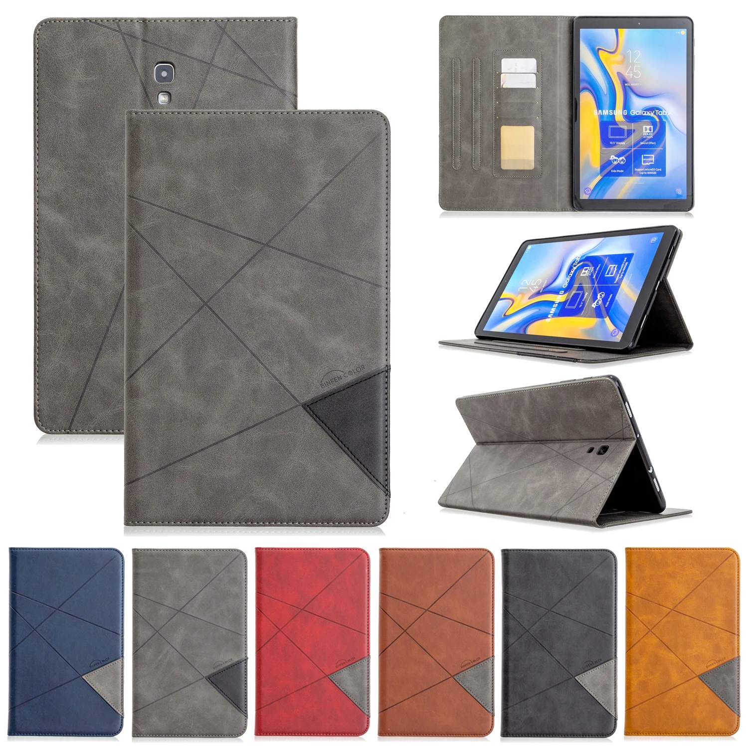 

luxury Leather Case For Samsung Galaxy Tab A SM-T590 T595 10.5 inch Stand Holder Shockproof Tablet Cover for samsung Tab A 10.5"