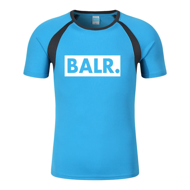 Футболка BALR мужская с круглым вырезом Модный хлопковый Повседневный Спортивный