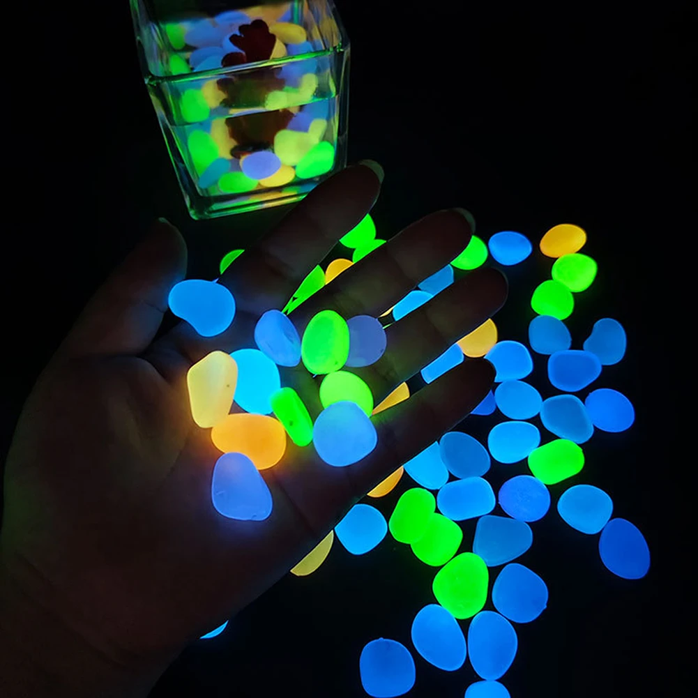 Светящийся в темноте садовый камень для украшения скалы маленький аквариумный