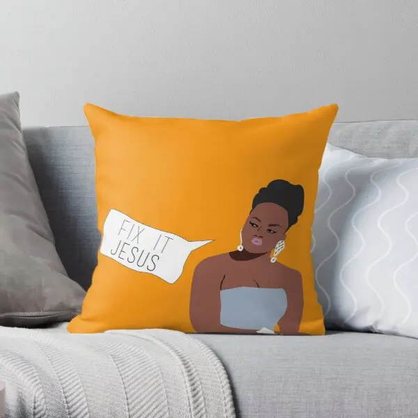 

Phaedra Parks Fix It Jesus Printing Throw Pillow Cover Bedroom Anime Car Fashion Sofa Decorative Hotel Pillows not include
