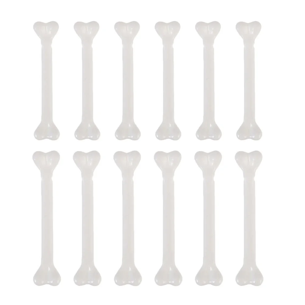 

12 Pcs Bone Prop Dining Table Decor Spooky Graveyard Ground Decor Model Accessories Halloween Props Make Tabletop Bone Decor