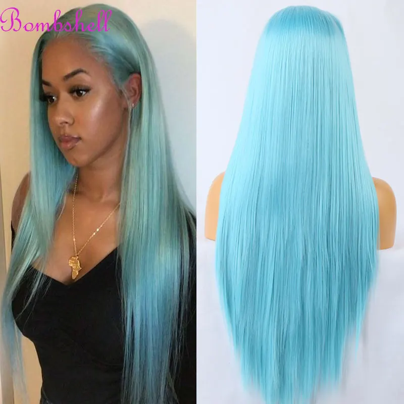 Женский синтетический парик с прямыми натуральными волосами 13x4