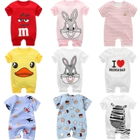 2021 cheap cotton baby romper short sleeve baby clothing summer unisex baby clothes girl and boy jumpsuits thin section