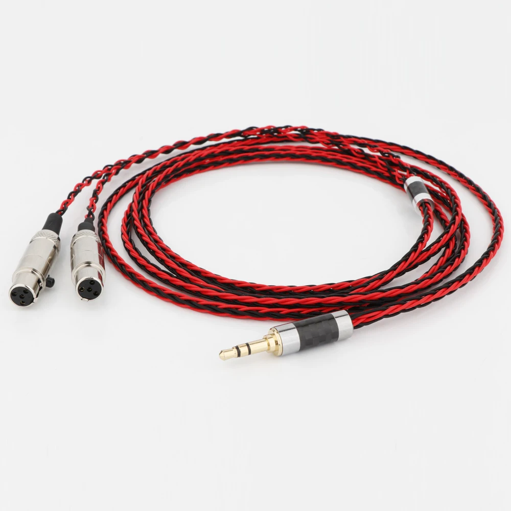 

Preffair High Quality Silver Plated Headphone Upgrade Cable for Dan Clark Audio Mr Speakers 8 Core 7N OCC Ether Alpha Dog Prime