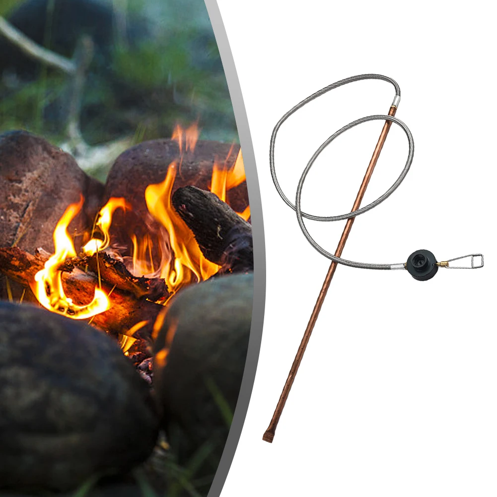 

Gas Appliance Fires Starter Air Duct Aluminum Alloy+copper For Cooking Picnic BBQ Handheld Lightweight Universal