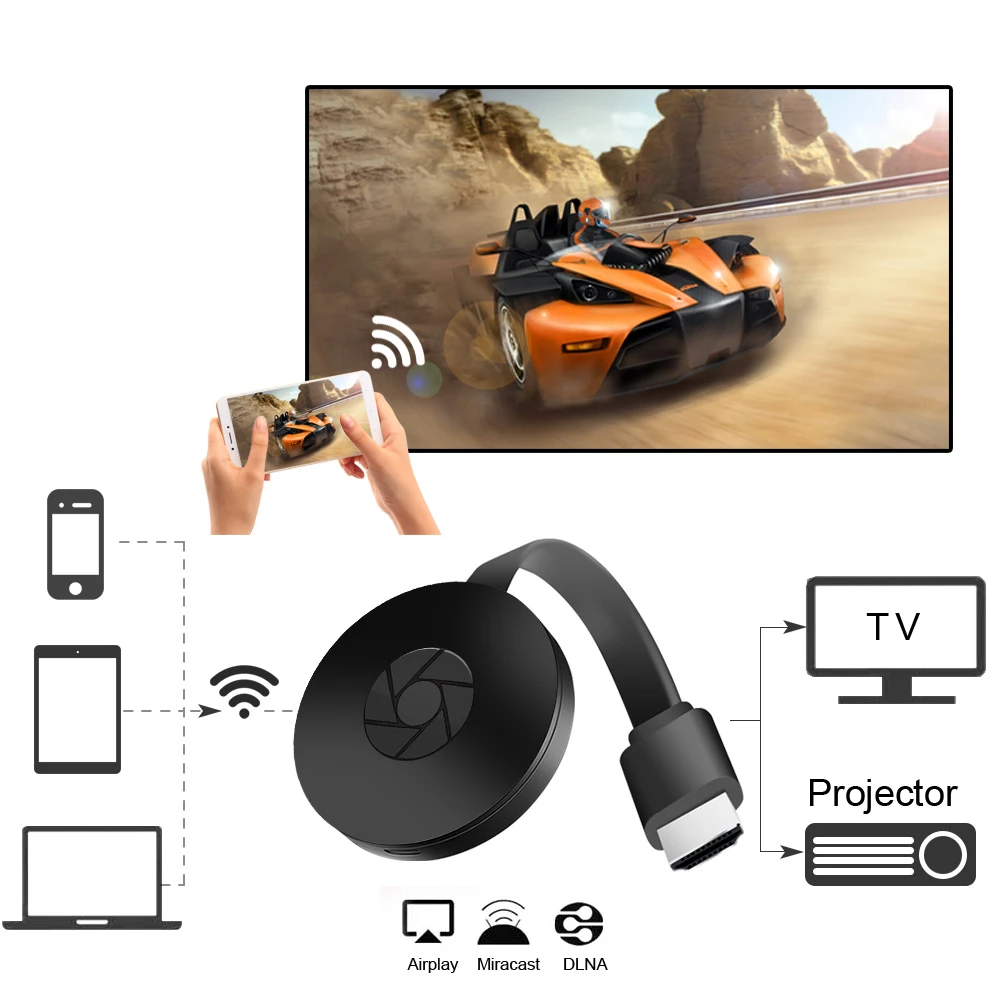 

For BD-X4 WiFi HD Doogle For Airplay Miracast Smartphone Netflix Hulu Receiver Transmitter Wireless TV Dongle Receiver