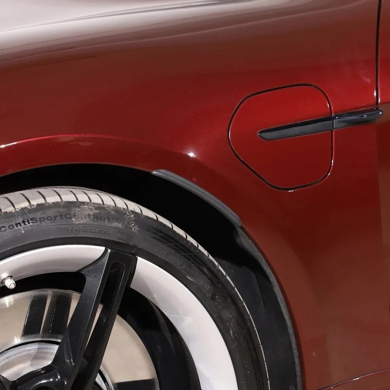 Для Porsche Taycan 2019 2020 2021 2022 ABS черный автомобильный колесо крыло защита для бровей