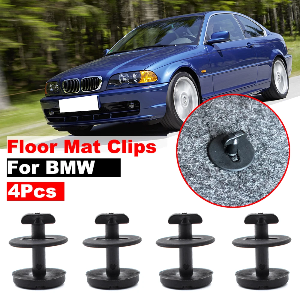 

4 шт. зажимы для коврика автомобиля с шайбами для BMW E32 E36 E46 E38 E39 82119410191 Держатели Крепежные ручки Пряжки Зажимы