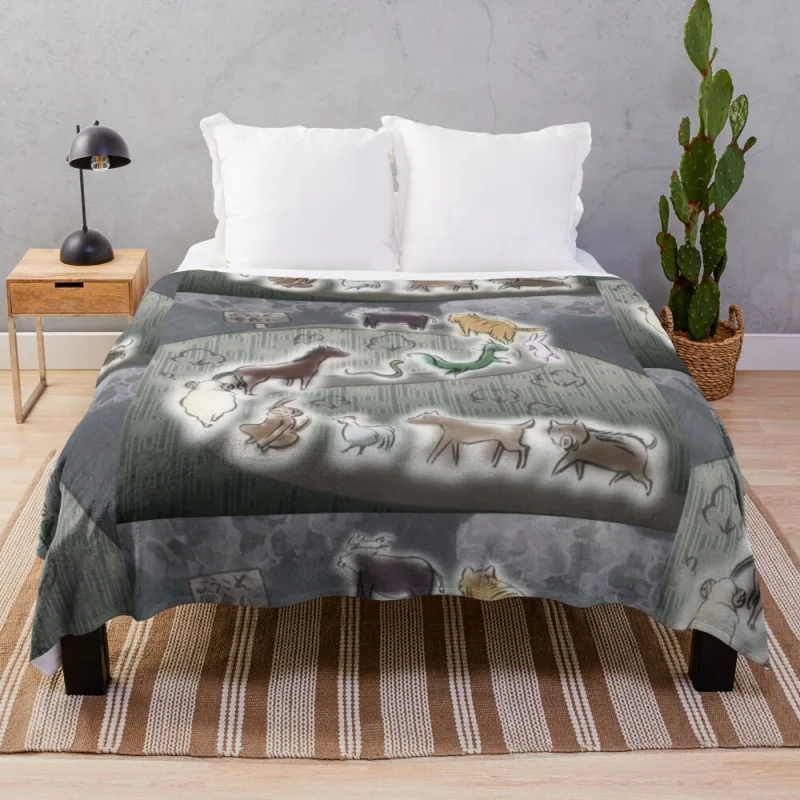 

Fruits Basket Zodiac Throw Blanket Blanket Sofa Summer Blanket