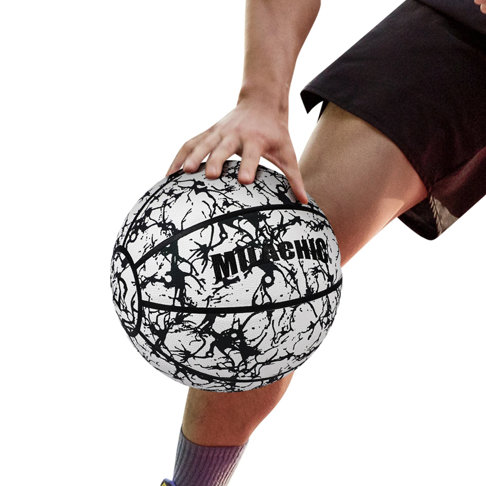 

Glowing Basketballs Reflective Basketball PU Light Up Basketball Glow In The Dark Basketball Birthday Gift Toy