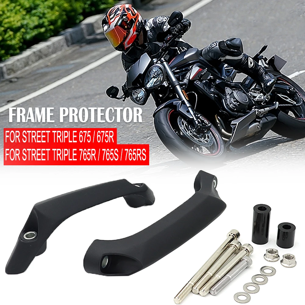 Enlarge Frame Slider Kit Motorcycle Engine Guard Anti Crash Falling Protector Cover FOR Street Triple 765R S RS 765S 765R 765RS 675 675R