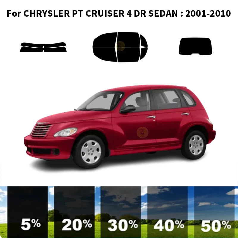 

Нанокерамическая Автомобильная УФ-пленка Precut для окон, автомобильная оконная пленка для CHRYSLER PT CRUISER 4 DR SEDAN 2001-2010